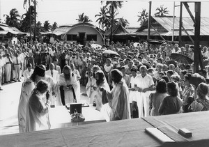 Богослужение под открытым небом. Тубабао, 1950