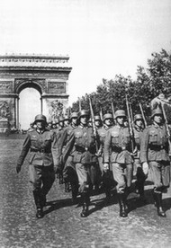 Парад немецких войск в Париже